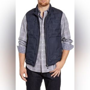 Bugatchi Men's quilted puffer best in Midnight